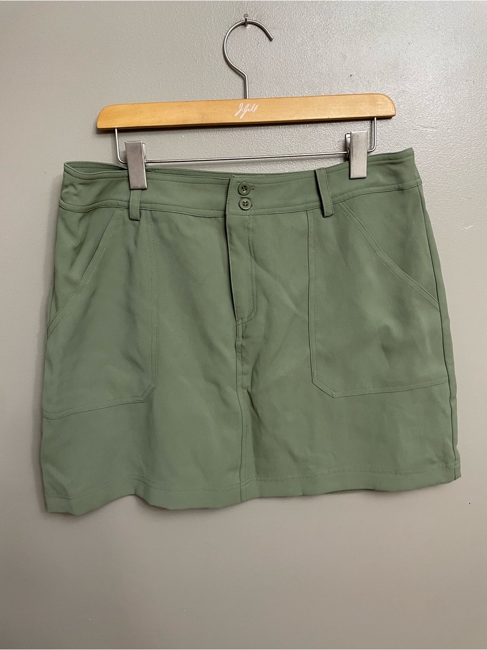 NWT Lulus Women‎ XL Olive Green Mini Skirt Stretch